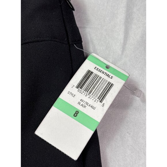 Vintage Y2K J.M. Collection Essentials Black Pleated Trumpet Skirt Size 8 New - Picture 3 of 5